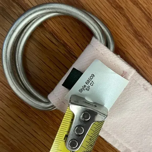 J Crew Factory Anchor D Ring Belt S M Pink Nautical Classic Preppy - Picture 6 of 10